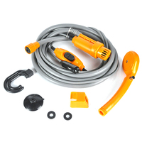 Kit de douche d'extérieur Portable 12V Camping avec pompe à eau câble de 6 mètres avec prise allume-cigare Max 2,5 l