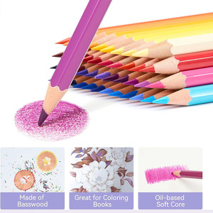 Crayons <span class=keywords><strong>de</strong></span> couleur professionnels FOSKA en bois à base d'huile, 7 pouces, pour artistes, débutants, enfants et adultes, en 72 ou 120 couleurs vives - Product Image 5