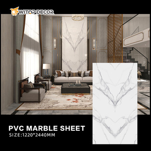 Tấm đá cẩm thạch Panel tường PVC không thấm nước UV MDF Board 3 mét PVC Panel tường - Product Image 6