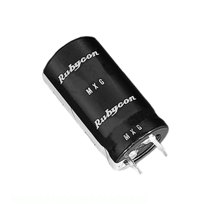 Condensateur à traversée de trou 27000 uF, Distributeur agréé, CAP ALUM 27000UF 20% 16V SNAP TH 16MXG27000MEFCSN22X50 - Product Image 1