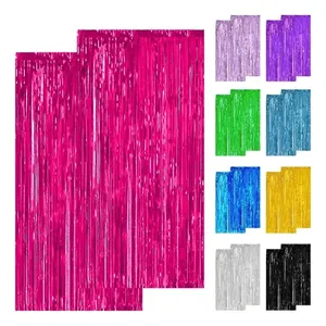 4 pezzi di tende metalliche per decorazioni per feste, stessi colori - Product Image 6