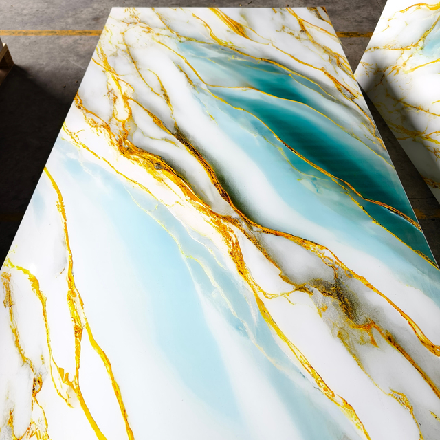 1220*2440 Pvc Marble Sheet Waterproof Uv Marble Sheets 3mm Pvc Wall Panel