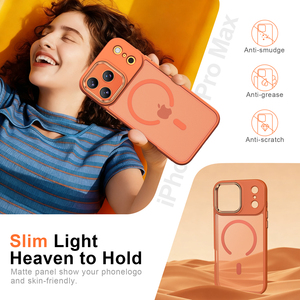 Nueva Funda Magnética para iPhone 17 Pro Max 16 15, Cubierta con Marco de Cámara Electrochapado, Accesorios Móviles Protectoras a Prueba de Golpes - Product Image 3
