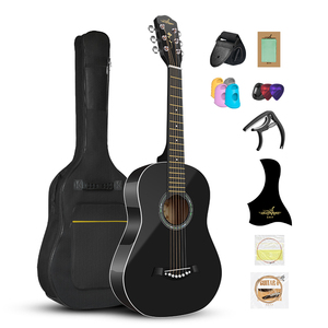 Großhandel Maßgefertigte Hochwertige Meistverkaufte Glänzende Reise 30 <span class=keywords><strong>34</strong></span> 36 Zoll Folk Akustikgitarre für Kinder - Product Image 1