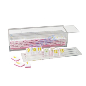 Private Design106 Tiles <span class=keywords><strong>Rummy</strong></span> Q y 4 Racks Acrílico Rummies Set - Product Image 2