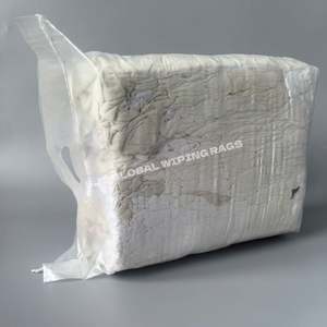 Trapos de Felpa Blancos 100% Algodón, Resistentes, Reciclados, para Limpieza Industrial - Product Image 1