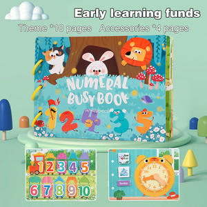 Livre d'activités Montessori à coller pour enfants, livre silencieux, jouets éducatifs, développement cognitif préscolaire, nouveau matériau en papier - Product Image 3