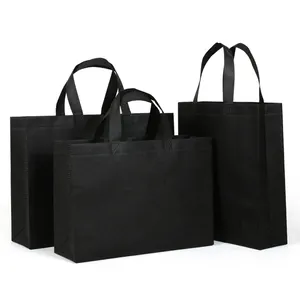 large reusable long handle golden supplier small t-shirt price supermarket china non woven bag rpet tote bag with your own logo