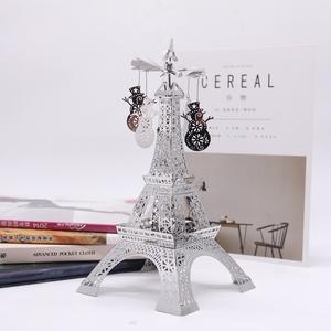 Cadeau <span class=keywords><strong>de</strong></span> noël bougeoir fête <span class=keywords><strong>de</strong></span> mariage décor à la maison fer métal rotatif <span class=keywords><strong>Paris</strong></span> tour Eiffel carrousel bougie pour le nouvel an - Product Image 4