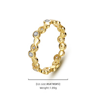 OEM ODM Bijoux fins Argent sterling 925 Plaqué or 18 carats Zircon cubique Pave Perle irrégulière Bagues de promesse de luxe pour femmes