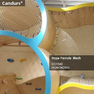 Tùy chỉnh SS 316 inox ferrule linh hoạt dây thép không gỉ <span class=keywords><strong>Net</strong></span> cho sân chơi - Product Image 5