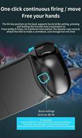 Control de Mando Inalámbrico D3 BT 5.0 Extensible para Teléfono Móvil Dispositivos Android iOS Joystick Retráctil para Videojuegos de PC