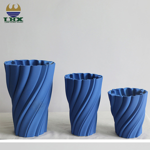 Customize Color Modern Nordic Luxury Blue <strong>3D</strong> Printing <strong>Vase</strong> Indoor Tabletop Ceramic <strong>Vase</strong> for Home Decor <strong>Vases</strong> - Product Image 5