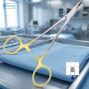 Pinza Hemostática Portaagujas Quirúrgica Personalizada, Instrumento Médico Manual de Acero Inoxidable, Clase I, Certificado CE - Product Image 3