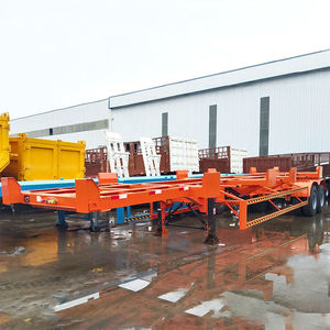 20 40FT Container Skeleton Semi-<b>Trailer</b> New Steel Truck <b>Trailers</b> 2 3 4 Axles 40 50 60 Tons Saudi Africa Shipping - Product Image 6