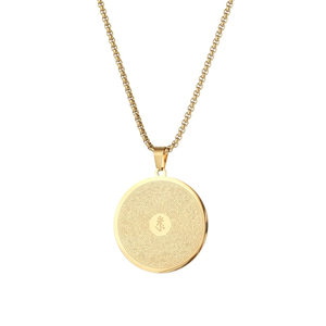 Collar Clásico Religioso de Acero Inoxidable con Colgante Retro de Buda, Lurangama Curse, Chapado en Oro de 18k, Joyería que No Destiñe - Product Image 5