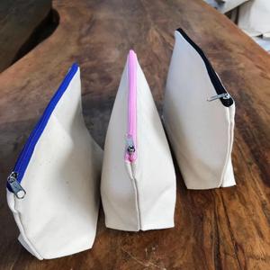 กระเป๋าเครื่องสำอางผ้าแคนวาสเปล่าแบบกำหนดเอง สำหรับงานซับลิเมชั่น DIY  กระเป๋าใส่ปากกา  กระเป๋าใส่ดินสอ  กระเป๋าใส่เครื่องสำอางสำหรับเดินทางแบบมีซิป - Product Image 1