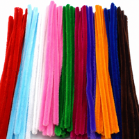 Batang Chenille Bunga DIY 30cm, Pembersih Pipa Chenille, Kawat Bulu, Perlengkapan Kerajinan Pembuatan Buket Bunga Buatan Tangan, Grosir