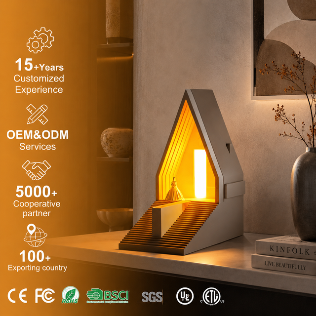 Eco-Friendly Stone Table Lamp DC Powered Modern Simple Design Soft LED Night Light for Bedroom & Living Room Decor Romantic Gift