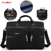 CoolBELL Sac de documents multifonctionnel pour homme, sacoche d'affaires à bandoulière, étanche, pour ordinateur portable 15 pouces, en promotion