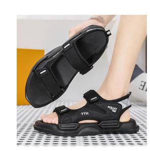 Sandales d'été pour hommes, vente chaude, antidérapantes, en maille, chaussures de plage creuses, tendance, décontractées, tongs de sport - Product Image 5