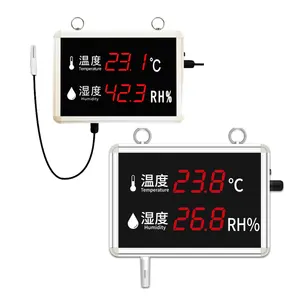 Large Display Thermometer with 4 Digits for Extra Large Display,  Thermometer Displays in °C or °F. Large LED Temperature Display(2 Digit  Model)