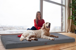 Cama Ortopédica para Perros de Tamaño Humano, Rectangular, Clásica, Sólida, de Espuma y Fibra, Extraíble, Lavable, de Alta Calidad y Personalizable - Product Image 5