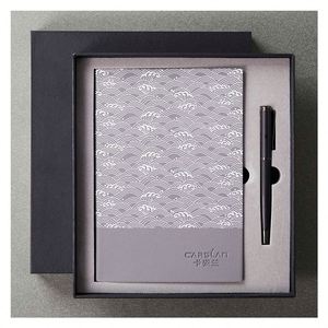 Luxury Hardcover Meeting Custom Logo <b>Notebooks</b> Agenda Leather <b>Notebook</b> Pen <b>Sets</b> Corporate Souvenir Gifts with Gift Box - Product Image 1