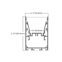 Usine En Gros Lumière Principale En Aluminium LED Profil Lumières Linéaire Suspendu Plafond Bureau Éclairage pour LED Bande Canal