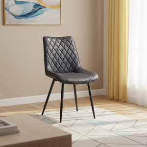 Chaises de salle à manger en cuir PU au design contemporain pour restaurants et maisons - Product Image 1