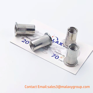 <span class=keywords><strong>Tuercas</strong></span> <span class=keywords><strong>Remachables</strong></span> MALAXY M3 M8, Acero Inoxidable, M6 Pequeñas, 90 Unidades, Cabeza Plana Avellanada, Rosca Tubular Hexagonal, Remache Moleteado - Product Image 3