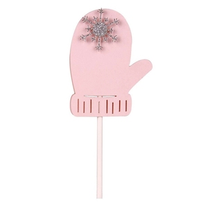 Decoraciones para Fiesta de Navidad, Juego de Adornos de Papel con Forma de Copo de Nieve y Guante de Invierno para Pasteles, Decoración para Fiestas de Cumpleaños y Buffets - Product Image 4