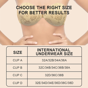 Sous-vêtements adhésifs sans bretelles en dentelle respirante pour robe de mariée femme - Product Image 6