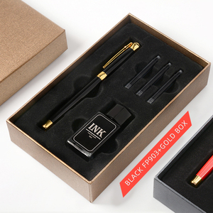 Set Regalo Penna Promozionale Aziendale 2022 con Scatola, Penna Stilografica di Lusso per Calligrafia con Cartuccia d'Inchiostro, Set Penna in Metallo - Product Image 6