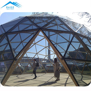 Carpa Domo Geodésica de Lujo para Glamping, Resistente, Impermeable, Redonda, de Acero, con Espejo Reflectante, para Hoteles y Resorts, en Venta - Product Image 4