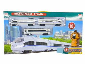 Jinming trẻ em RC tốc độ tàu đồ chơi khe cắm xe cổ điển đường sắt tàu bộ điện đường sắt theo dõi đồ chơi - Product Image 4