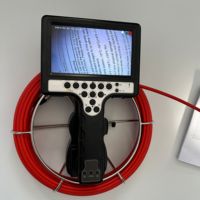 Caméra d'inspection de tuyau d'égout étanche à double lentille de 23MM avec caméra d'inspection d'égout HD de 7 pouces, longueur de câble 15mts