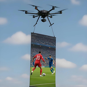 โดรนโฆษณาติดจอ LED สำหรับใช้งานกลางแจ้ง พร้อมจอ LED ครบชุด สำหรับการโฆษณาบนท้องฟ้า - Product Image 1