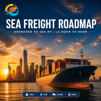 Plan de transport maritime de Shenzhen aux États-Unis (NY, LA) - Agent d'expédition DDP - Livraison porte-à-porte - Manipulation sécurisée des marchandises - Service logistique