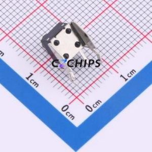 TC-6627-7.0-260 Tactile Switch Through hole,7.4x6mm Switch Single Pole Single Throw Round Button 2.6N Right Angle Insert - Product Image 2