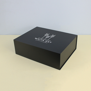 Sang Trọng Gấp Hộp Quà Tặng Cổ Điển Màu Đen Lớn Từ Trình Bày Quà Tặng <span class=keywords><strong>Hamper</strong></span> Hộp Cho Đóng Gói Quà Tặng Giày Quần Áo - Product Image 2