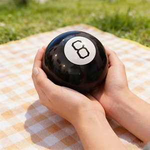 Gioco Creativo Personalizzato con Palla 8 per Previsione del Futuro e Risposta alle Domande, Palla Mistica Magica Nera - Product Image 6