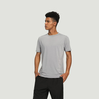 T-shirt de sport pour homme, coupe ajustée, respirant, à séchage rapide, anti-transpiration, personnalisable OEM
