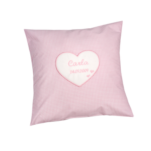 Cuscino per neonati con nome cuore (Bambino / Bambina) - Product Image 2