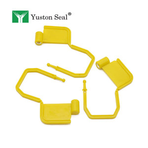 Sceau de sécurité en plastique PP imprimé au laser couleur personnalisée, cylindre POM <span class=keywords><strong>YUSTON</strong></span> YTPL008, force de traction >150N, 41x62x4mm pour la logistique - Product Image 1
