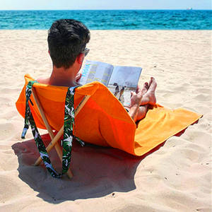 Copri Sedia da Spiaggia Fancy Lounger Mate con Tasca, Telo <span class=keywords><strong>Mare</strong></span> in Microfibra con Tasche - Product Image 4