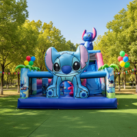 Château gonflable Stitch de haute qualité, châteaux gonflables pour fêtes, châteaux gonflables pour l'extérieur, château gonflable
