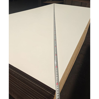 Fournisseur chinois de panneaux MDF mélaminés blancs d'un côté, 12 mm, 15 mm, 18 mm, MDF de 3 mm avec mélamine violette