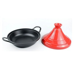 PELITA Cast Iron Small <strong>Enamel</strong> Moroccan Tagine <strong>Pot</strong> with Two Handles Pottery <strong>Antique</strong> <strong>Pots</strong> - Product Image 3