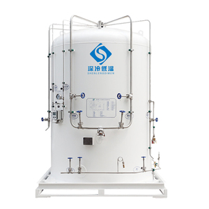 ถังเก็บไฮโดรเจนเหลวแบบไครโอเจนิก Cryochains ความจุ 1 ลูกบาศก์เมตร 1.6 เมกะปาสคาล สำหรับขาย - Product Image 1